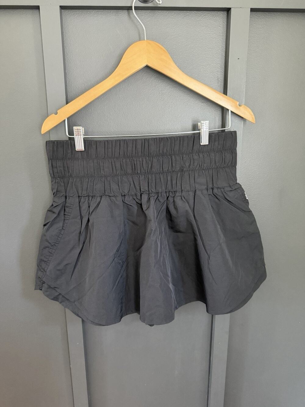 FP Movement Free People Women's Black Activewear Skort Skirt Built-in Shorts XL